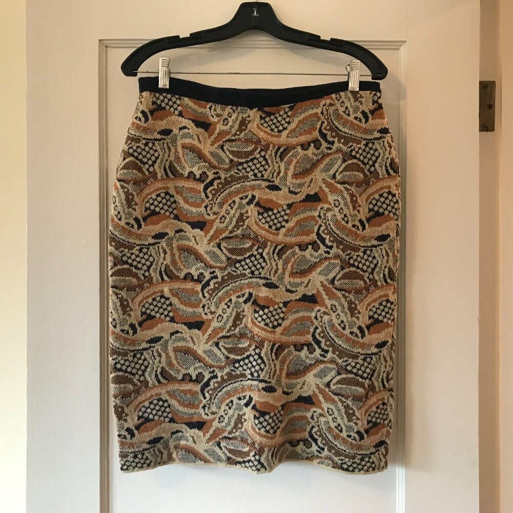 Anthropologie | Sparrow Abstract Forest Knit Sweater Skirt M - Picture 7 of 11